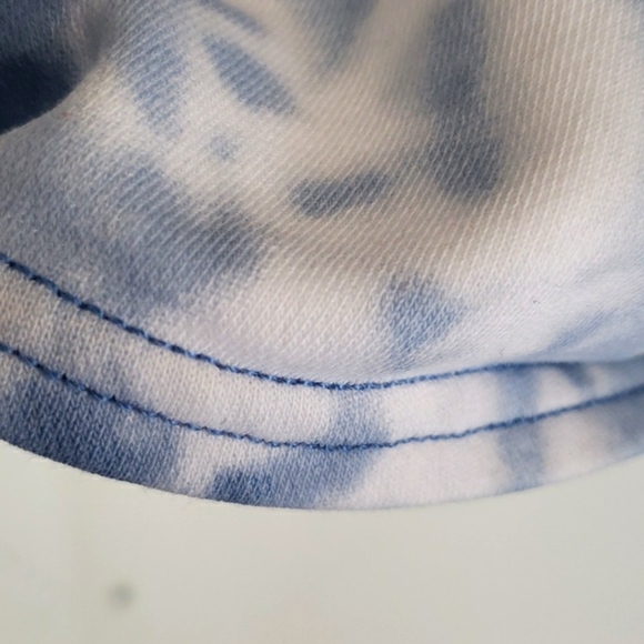 Funky Jordache blue & white tie dye overall jersey shorts - Picture 11 of 13